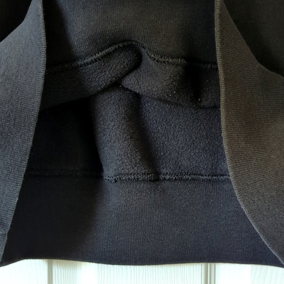 Champion 80's Vintage Logo Embroidered Pullover Crewneck Sweatshirt Black XL - Picture 8 of 12